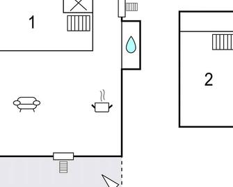 2 bedroom gorgeous home in Sölvesborg - Sölvesborg - Grundriss