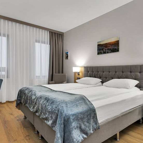 Bedroom view of Airport Hotel Aurora Star