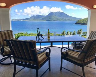 Luxury Villa, Panoramic, Ocean, Mountain Views, Turtle Beach, Grill, Pool! - Basseterre - Balcony