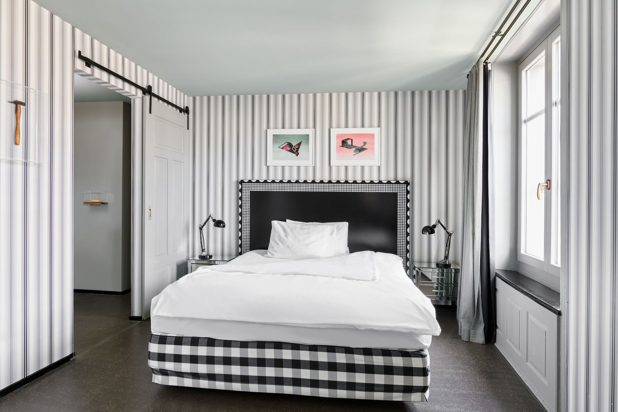 Boutique & Art Hotel Helvetia - ציריך - חדר שינה