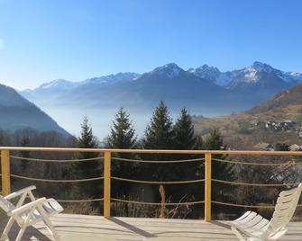 Chalet with terrace panoramic view - Saint-François-Longchamp - Balcony