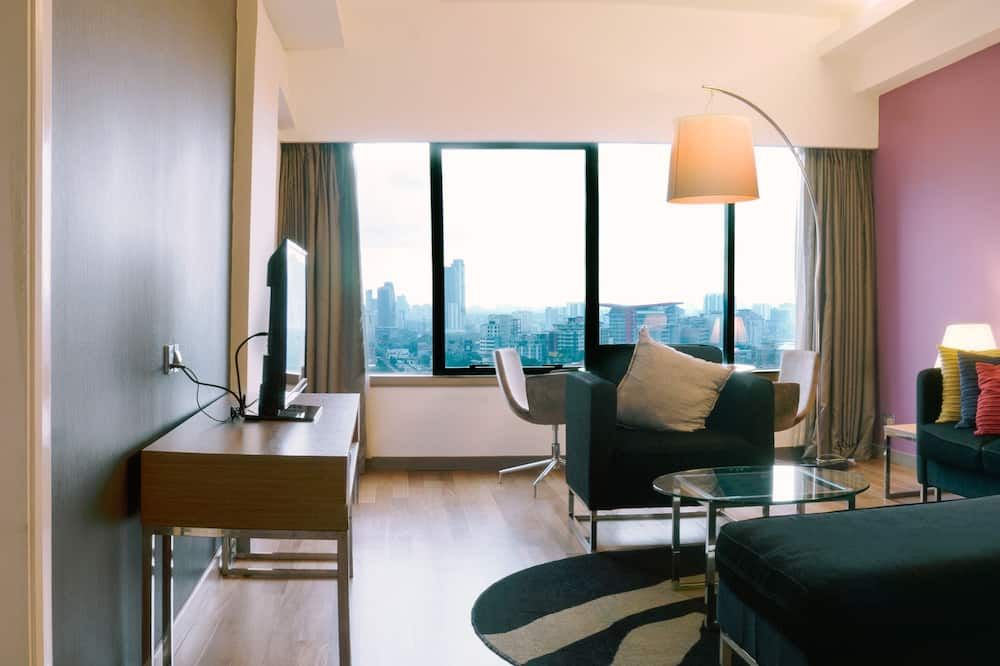 Living room view of Wyndham Grand Bangsar Kuala Lumpur