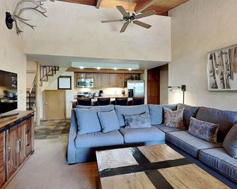 Timberline A3C Deluxe 1-Bedroom + Loft ~Hot Tub~Pool~WiFi~Ski-in/out - Snowmass Village - Living room