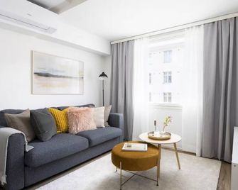 New Stylish 1BR Apt. in Trendy Kallio - Helsinki - Pokój dzienny