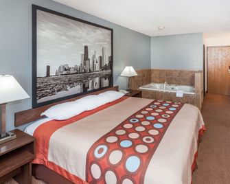 Super 8 by Wyndham Pekin/Peoria Area - Pekin - Bedroom