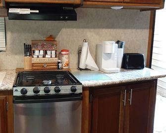 Cozy RV at entrance to Lake Somerville - Somerville - Cocina