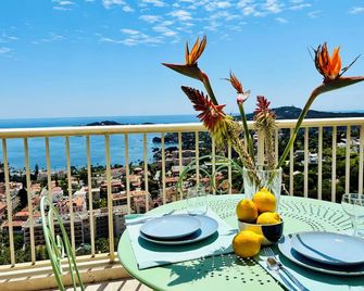 Breathtaking sea view, studio with balcony and parking in magnificent estate - Villefranche-sur-Mer - Balcony