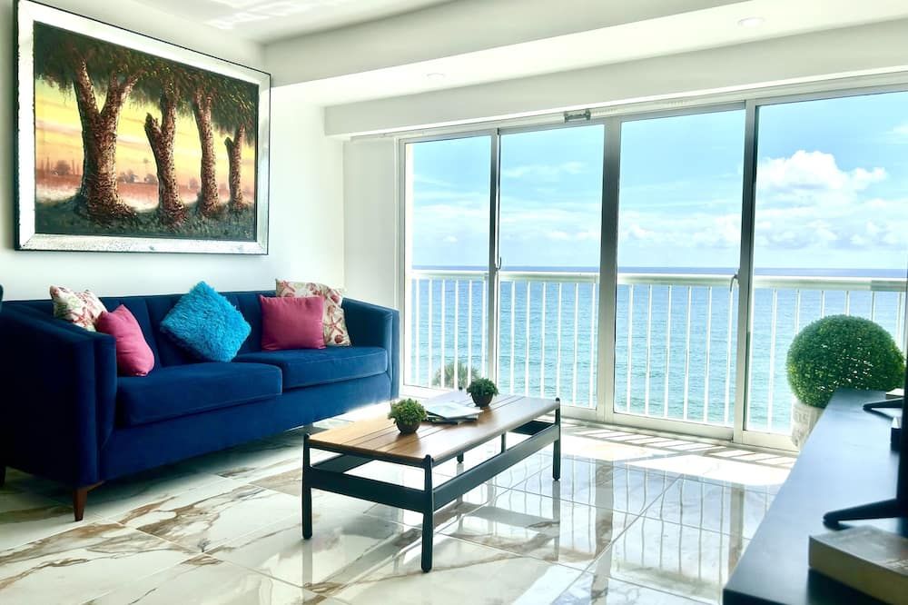 Charming Paradise Loft Style Malecon Apartment 715A - سانتو دومينغو - غرفة معيشة