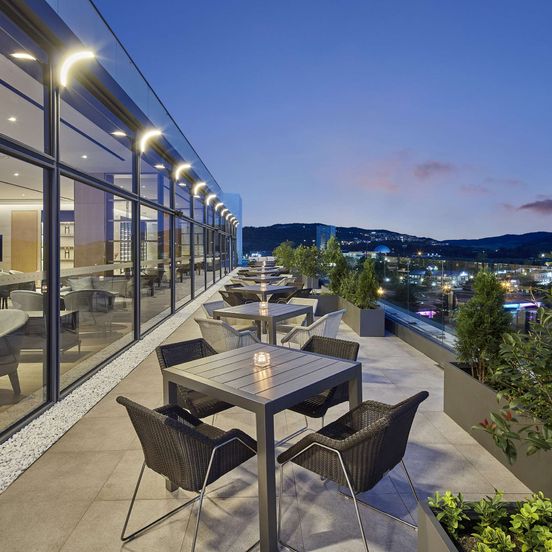 Balcony view of Hilton Gyeongju