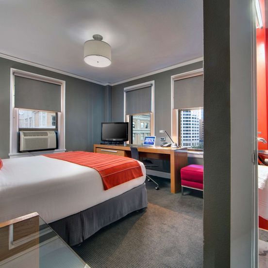 Bedroom view of Hotel Max