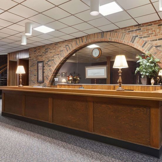 Front desk view of Travelodge by Wyndham Motel of St Cloud