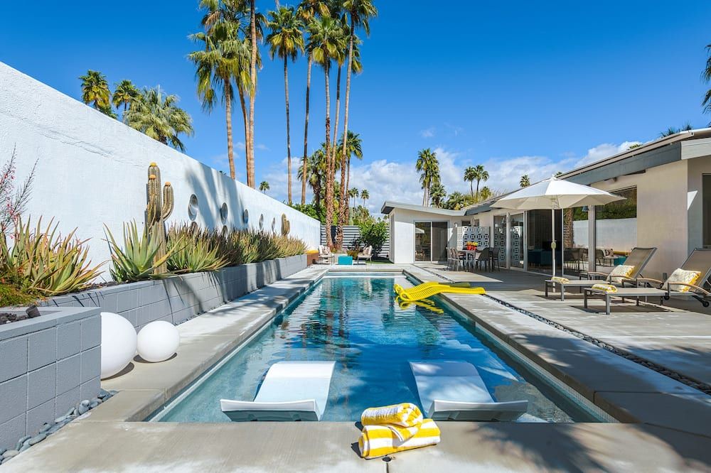Life of Leisure! Midcentury Alexander! 4 Bed! Pool! Spa! Fire pits! Mntn Views! - Palm Springs - Pool