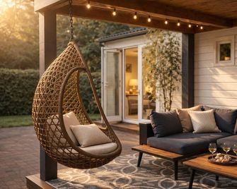 StayatSas Sam, Luxe Boshuis met Veranda - Epe - Innenhof