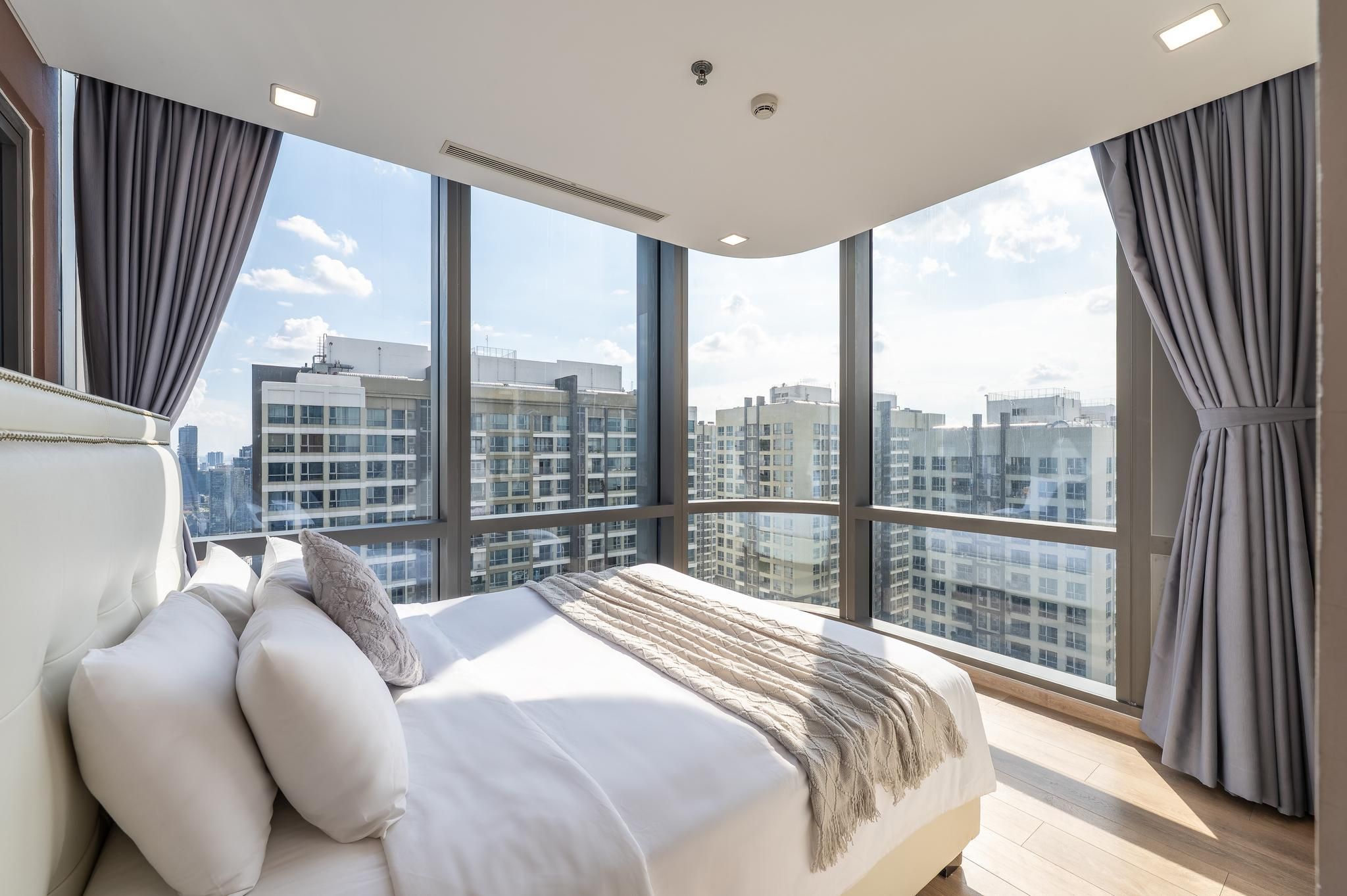 Angia Hospitality Landmark 81 & Vinhomes Riverside - הו צ'י מין סיטי - חדר שינה