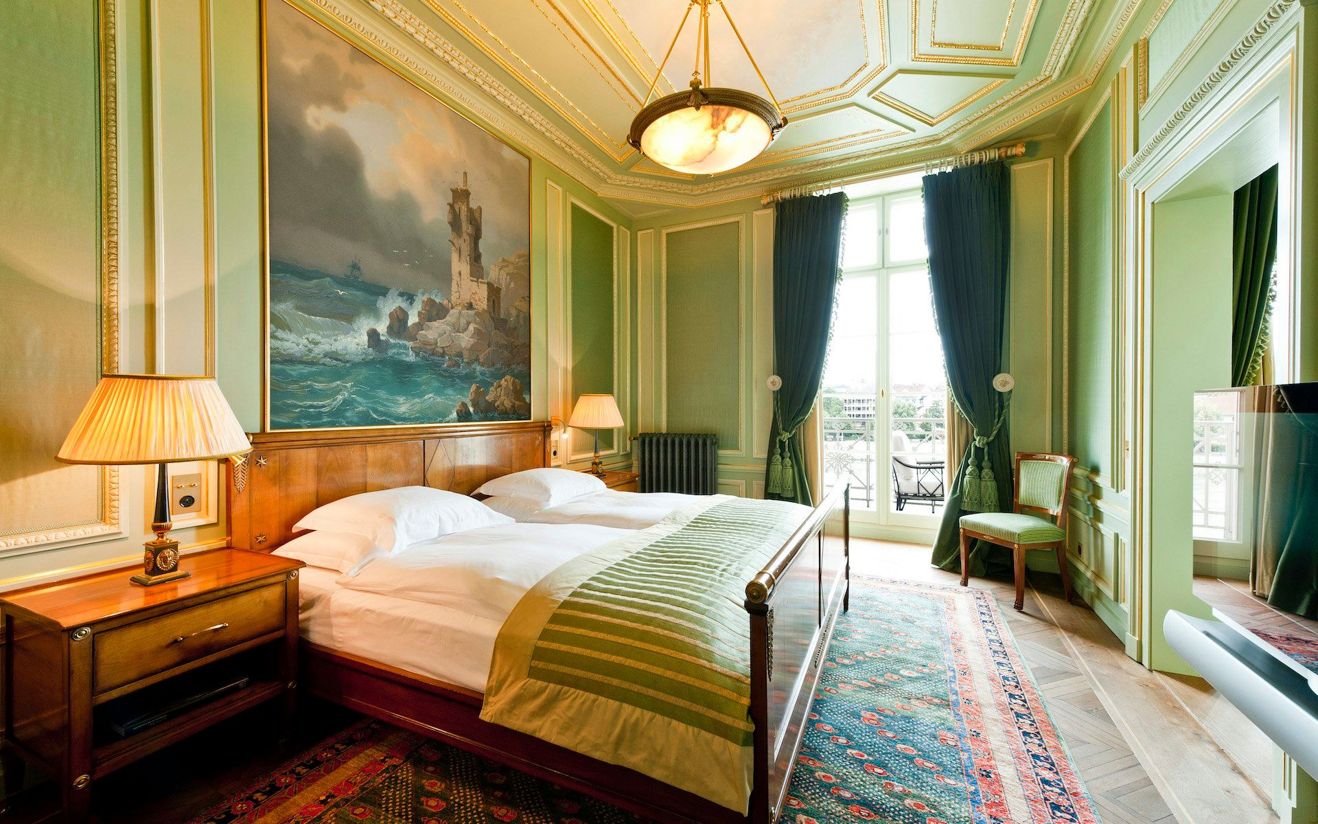 Grand Hotel Les Trois Rois - באזל - חדר שינה