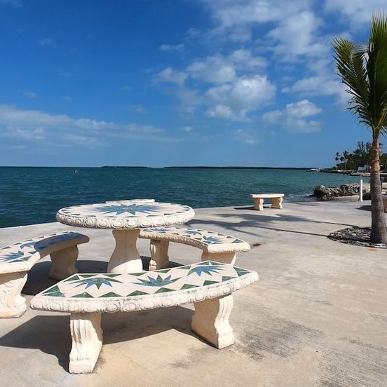 Outdoors view view of Bayside: 1st Floor Apartment in Native Hammock on Florida Bay