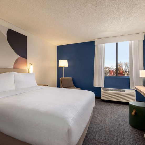 Bedroom view of Spark by Hilton Germantown Washington DC North