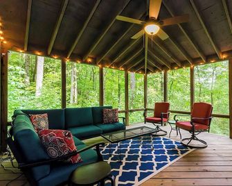 Secluded Oasis w Hot Tub, Screened-in Porch, WiFi! - Berkeley Springs - Patio