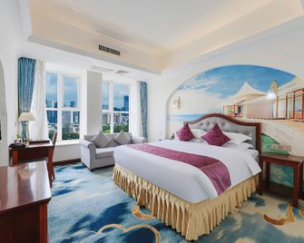 Mianyang Platinum Era Hotel (Mianyang Municipal Government High speed Railway Station Branch) - Mianyang - Bedroom