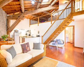 La Maison Des Vignes - Gite Lavande - Luxury Gite with Air Conditioning - Tourouzelle - Sala de estar