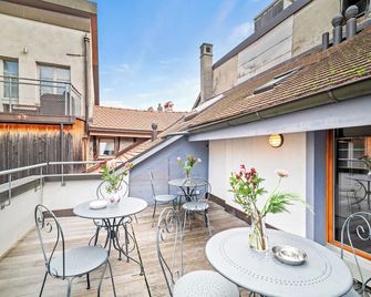 Hotel Hine Adon Fribourg - Fribourg - Balkon