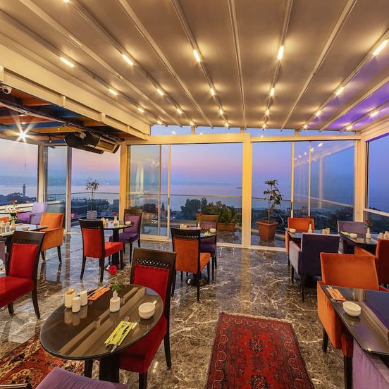 Restaurant view of The Magnaura Palace Hotel