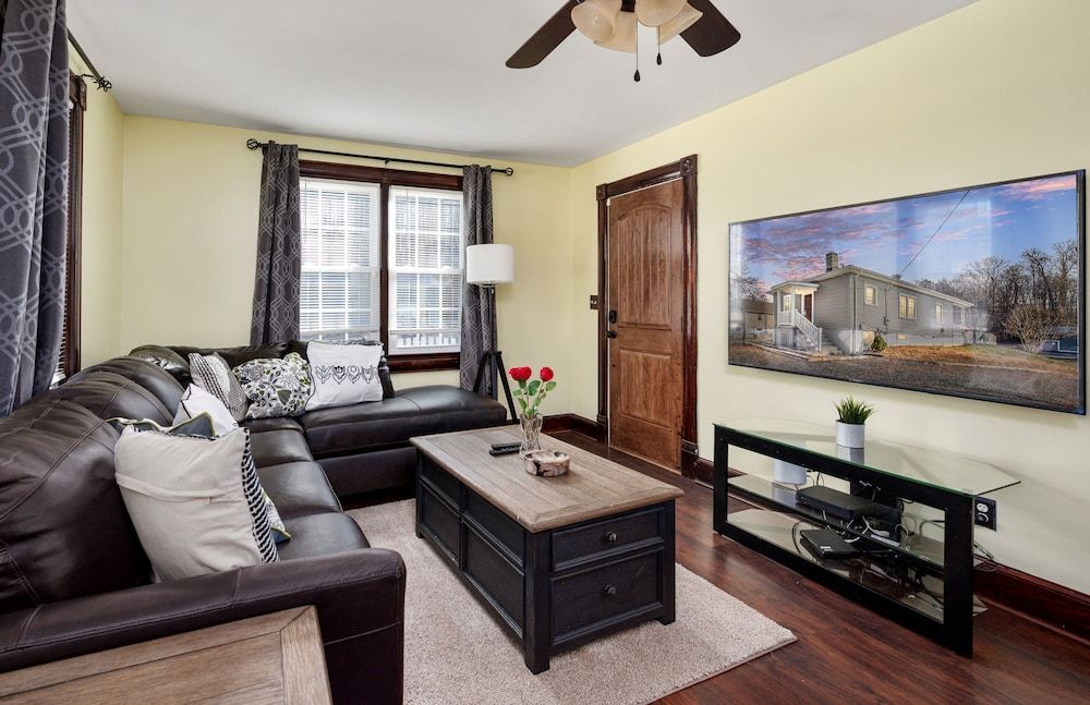 Living room view of The Cute Haven.