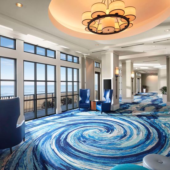 Conference room view of Hilton Virginia Beach Oceanfront
