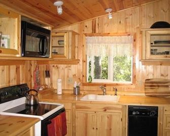 Riverfront Cabin with Panoramic Views, Hot Tub & Seclusion - Mount Hood Village - Kitchen