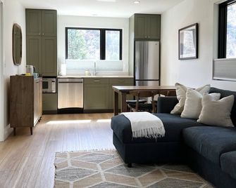 Tranquility Base, Modern One-Bedroom Apartment - Carbondale - Living room