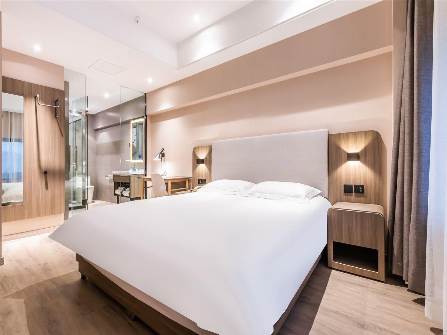 Hanting Hotel Hangzhou Wulinmen Metro Station - هانغزهو - غرفة نوم