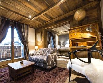 Le Chalet Blanc - Megève - Sala de estar