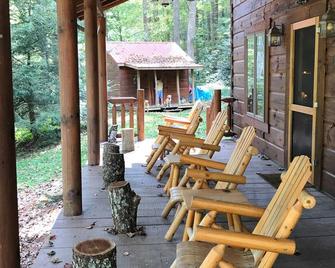 Heaven on Earth! RELAX in the woods in this cabin in beautiful Kibler Valley - Meadows of Dan - Patio