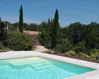 Le Mas de Molines, Gîte l'Amandier, Rental with garden, swimming pool. - Vogüé - Piscine