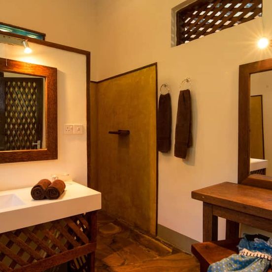 Bathroom view of Pongwe Beach Hotel
