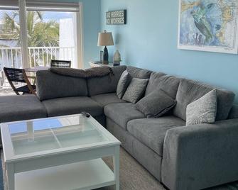 Bring Your Boat! Marina Unit With Boat Slip All New - Treasure Cay - Living room