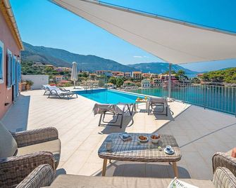 Luxury Kefalonia Villa | Villa Panorama | Private Pool | 2 Bedrooms - Asos - Balcón