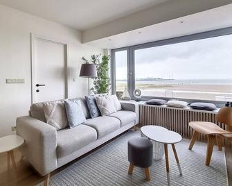 Luxe app Knokke-Heist met strand cabine - Knokke-Heist - Living room