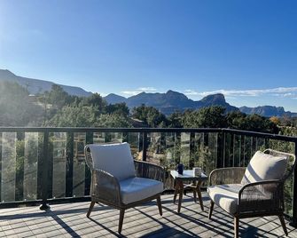 Stargazer Sedona 5br Luxury Retreat Epic Red Rock Views Hot Tub - Sedona - Balcon