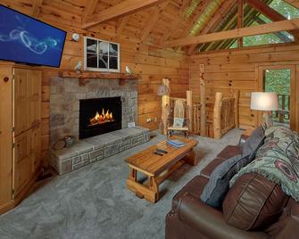 The perfect romantic getaway cabin1 - Pigeon Forge - Pokój dzienny