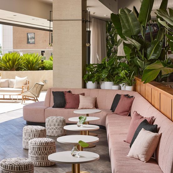 Patio view of Kimpton Sawyer Hotel