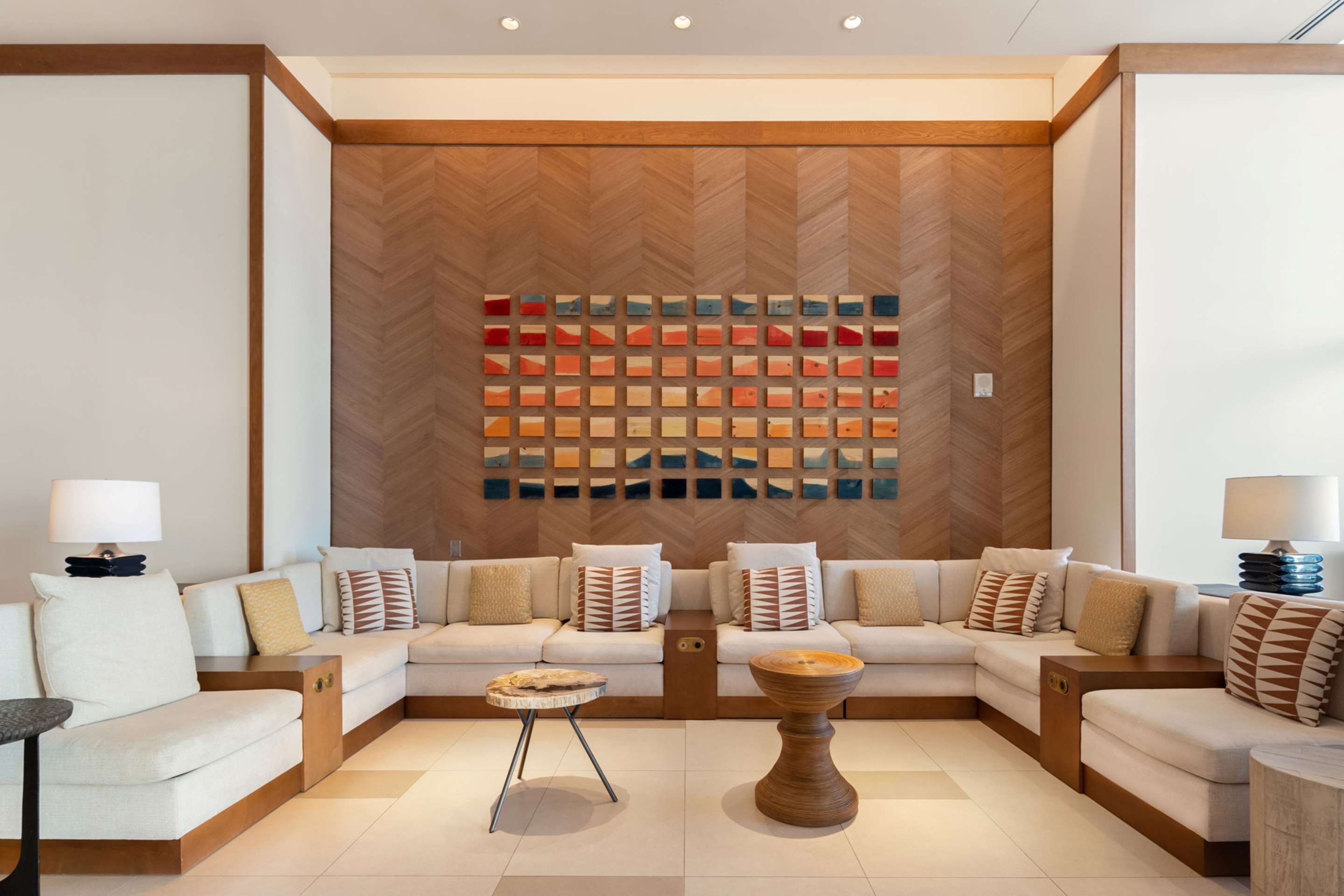 Living room view of Hilton San Diego Bayfront