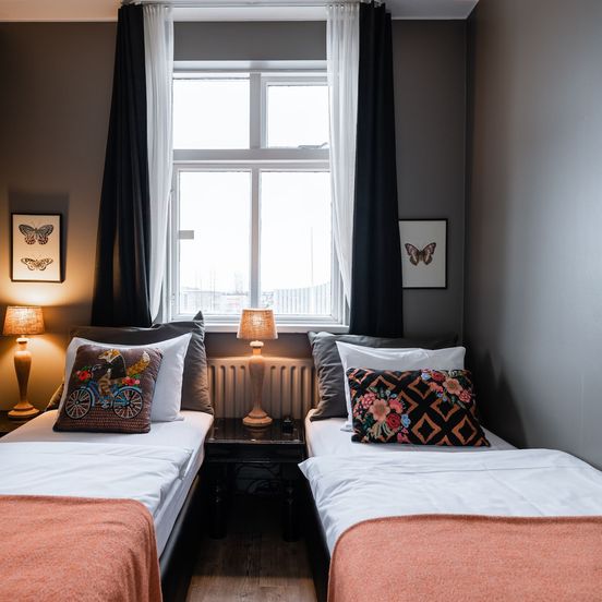 Bedroom view of Hotel Leifur Eiriksson