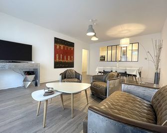 L'IDEAL 112 - 85m2, 2 chambres, Parking & Cabine de plage - Deauville - Living room
