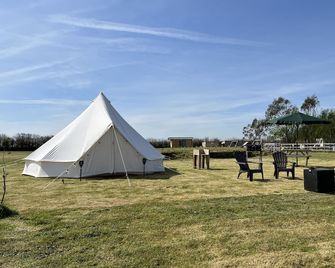 Crooked Oaks Bell Tent Glamping in North Devon - Bideford - Patio