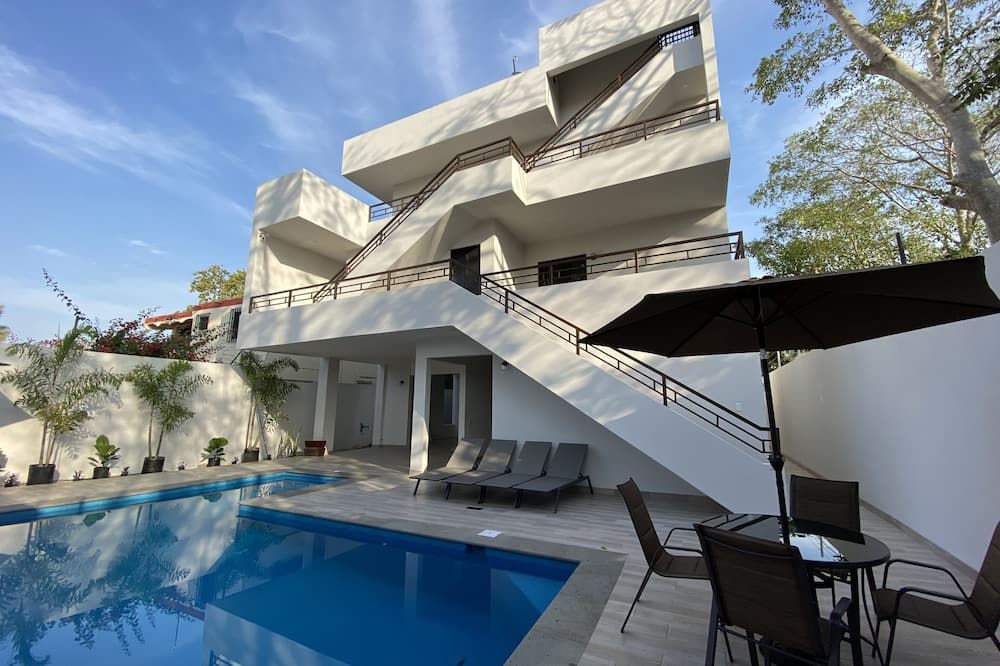 New Modern Third Floor Studio Casa Brisa Fina #1 - Rincon de Guayabitos - Alberca