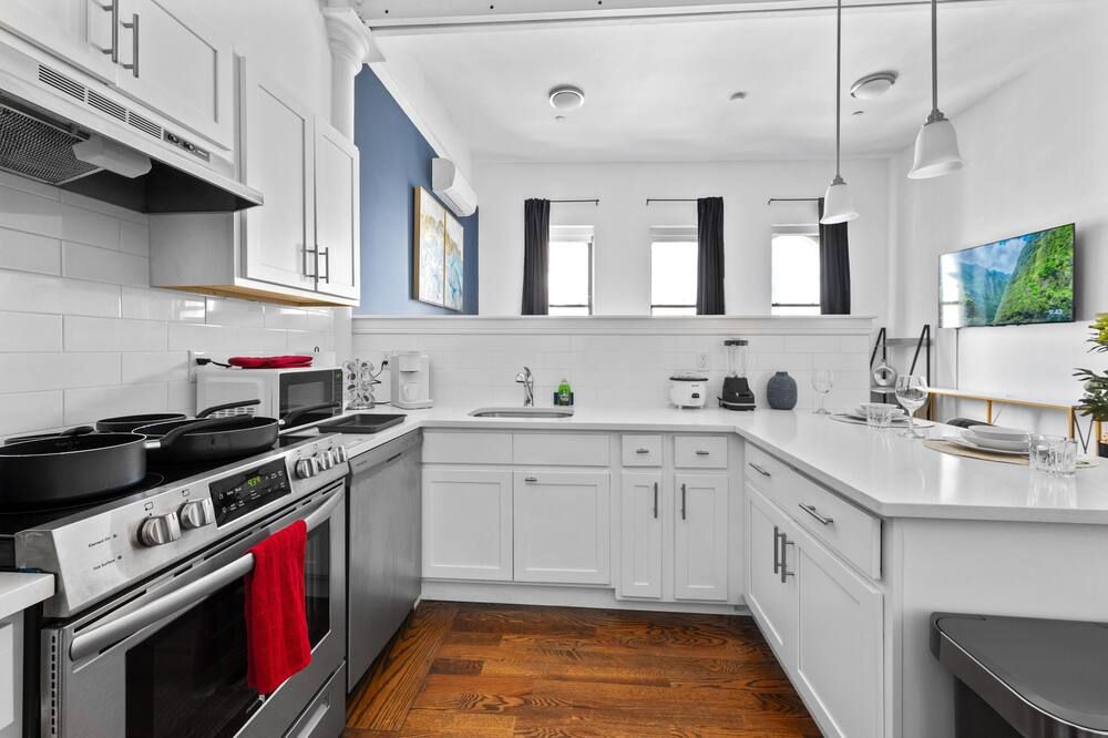 Downtown located large studio 20 mins to NYC - Newark - Cozinha