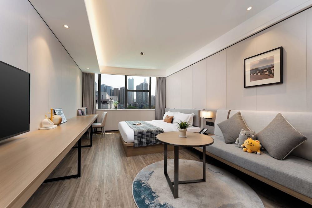 CM Serviced Apartment Shenzhen Dongmen - Shenzhen - Sypialnia
