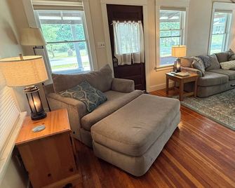 Charming 2-bedroom cabin in the Adirondacks with a treehouse and an artist loft - Elizabethtown - Living room