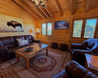 Secluded Mountain Cabin on 68 Acres - Hesperus - Living room